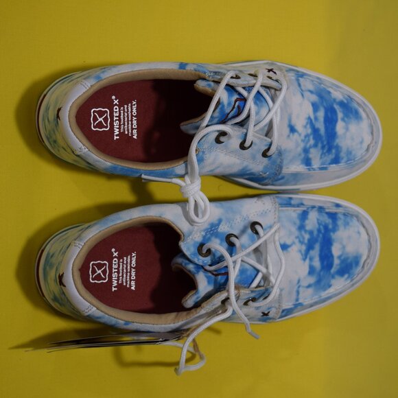 Twisted X Ladies Blue Size 7.5 Tie-Dye Kicks Slip-on Shoes NWT - Picture 8 of 9
